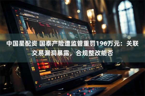 中国星配资 国泰产险遭监管重罚196万元：关联交易漏洞暴露，合规整改能否