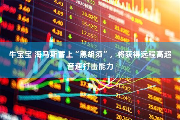 牛宝宝 海马斯蓄上“黑胡须”，将获得远程高超音速打击能力
