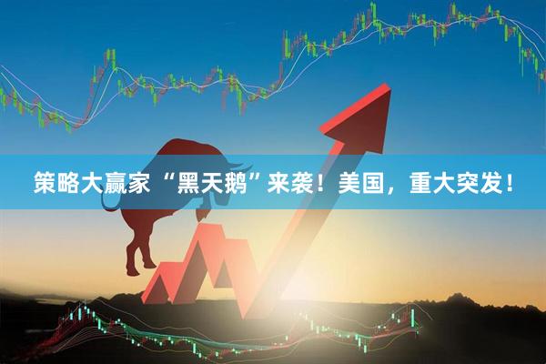 策略大赢家 “黑天鹅”来袭！美国，重大突发！